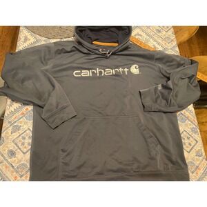 Carhartt Force Extremes Hoodie Mens XL Gray Relaxed Fit Sweatshirt 102314-470